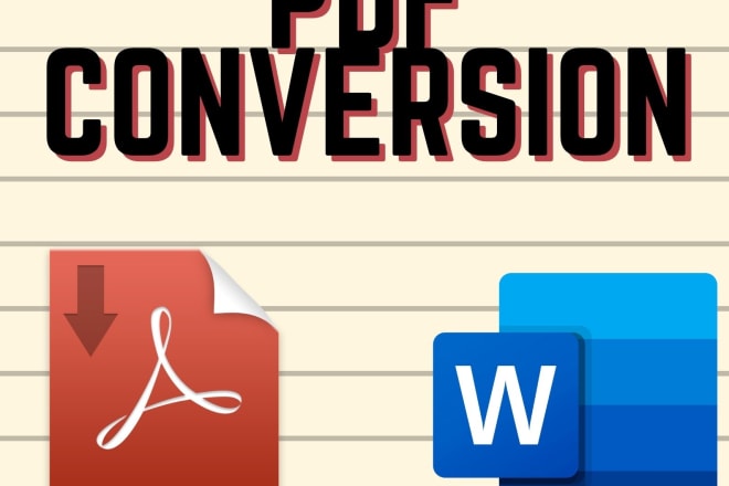 I will convert PDF into word document