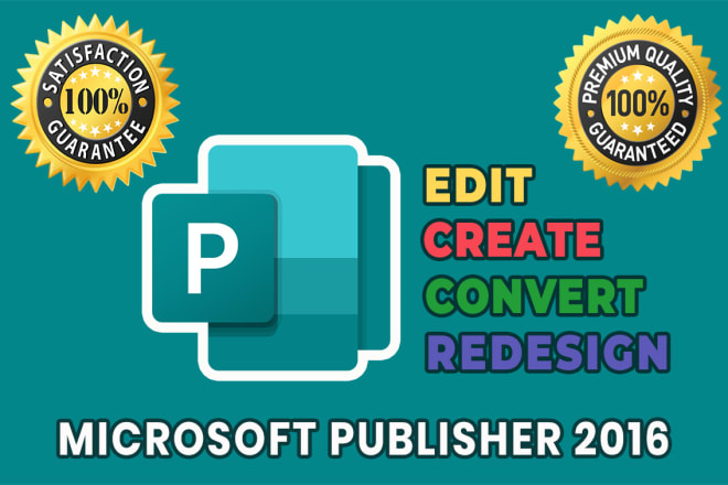 I will convert PDF to fully editable microsoft publisher file