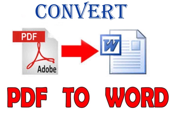 I will convert PDF to word document