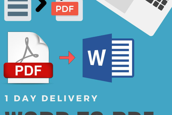 I will convert pdf to word, vice versa and make fillable pdf