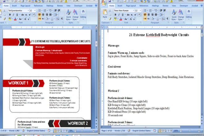 I will convert, type, reformat document in word, excel, powerpoint, and PDF