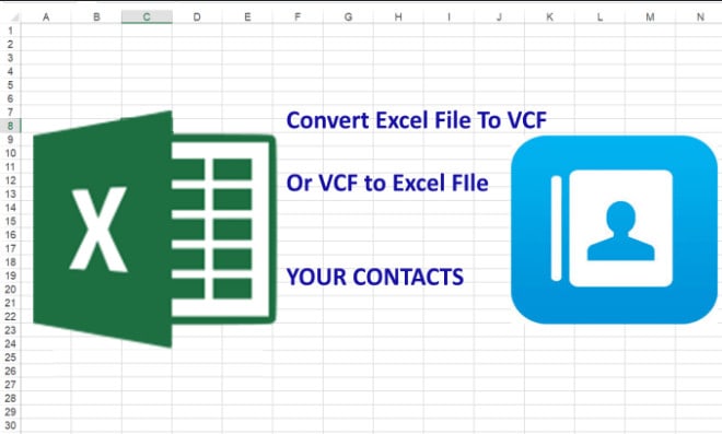 I will convert your csv or excel file to v card or vcf