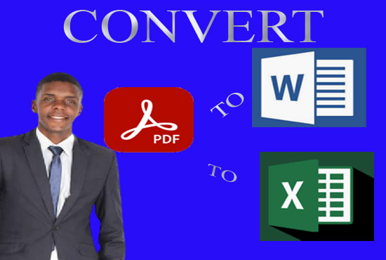 I will convert your PDF to word or excel or powerpoint or publisher