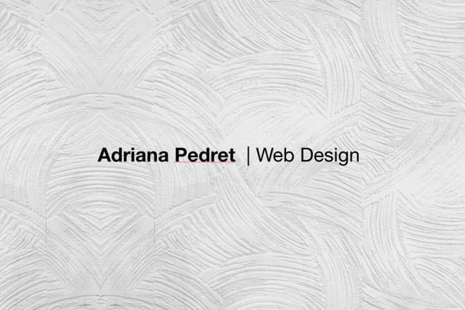 I will creación de web de adriana p