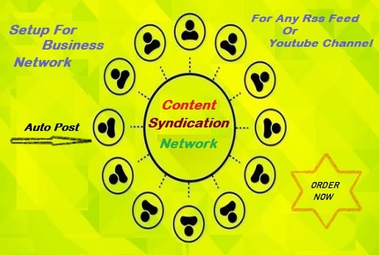 I will creat syndication network for any feed or youtube