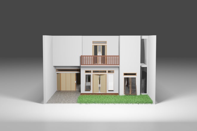 I will create 2d to 3d floor plan visualizations in blender 3d