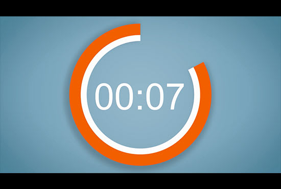 I will create a countdown clock video animation for youtube intro