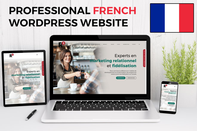 I will create a professional wordpress website in french site web en francais