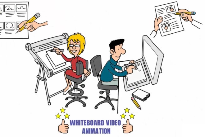 I will create a professional yet fun whiteboard animation video