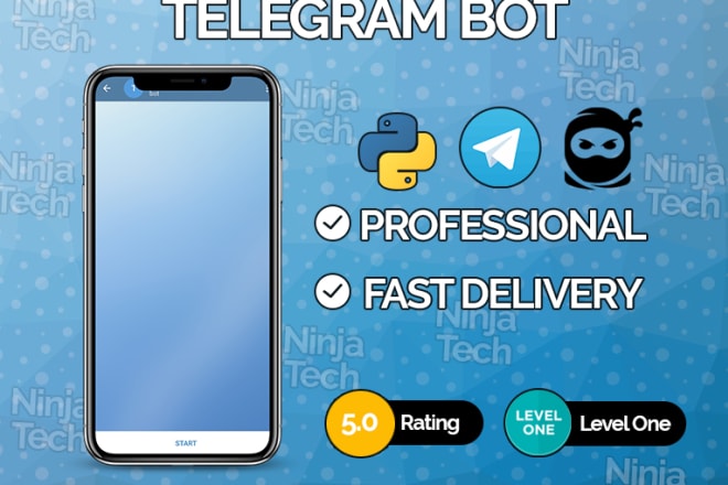 I will create a telegram bot on python