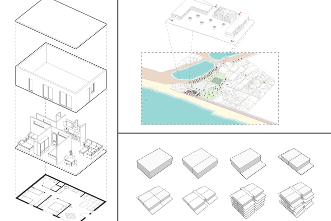 I will create amazing architectural concept diagrams