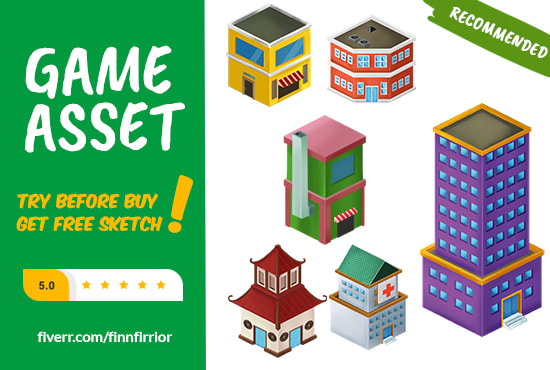 I will create animated game asset object property sprite sheet