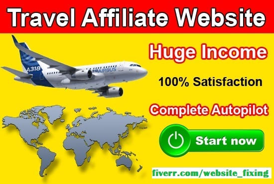I will create automated travel affiliate website for passive income