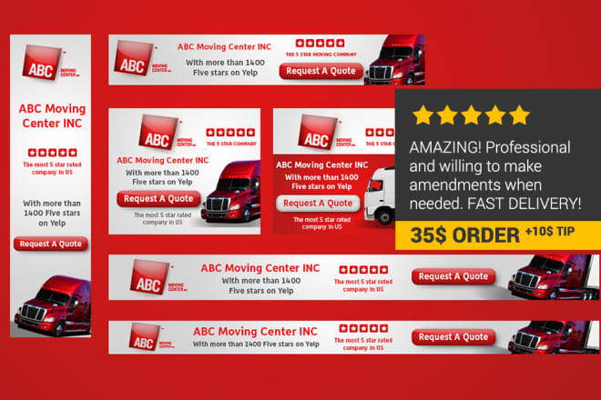 I will create awesome banner ads, web banners or any banner design