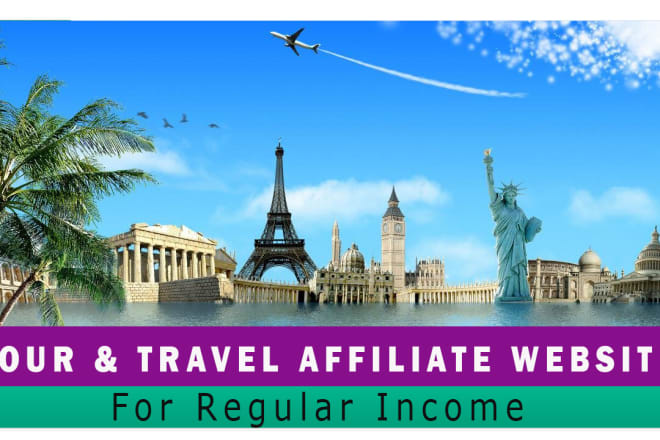 I will create best auto travel affiliate website for passive income