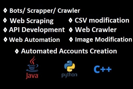 I will create bots, web scrapping and custom scripts