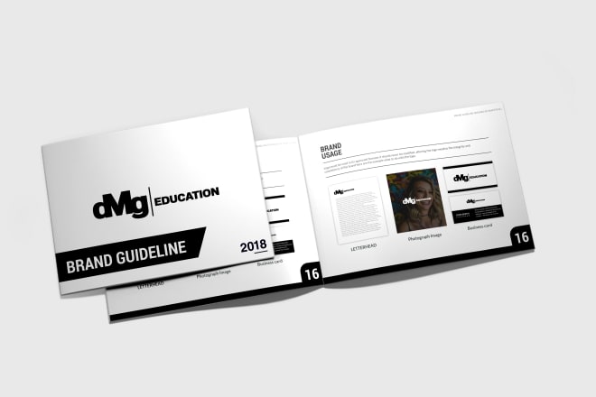 I will create brand style guide, brand guideline, brand book, brand guide, brand manual
