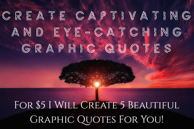 I will create captivating graphic quotes design