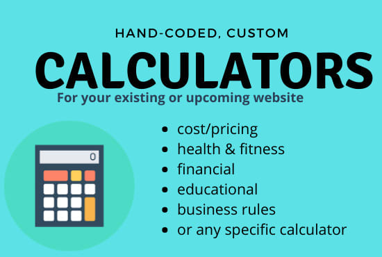 I will create custom online web calculator for wordpress website