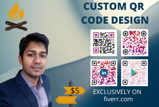 I will create custom qr code design with your logo