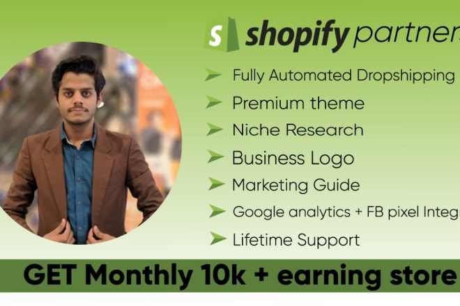 I will create dropshipping shopify store or shopify website