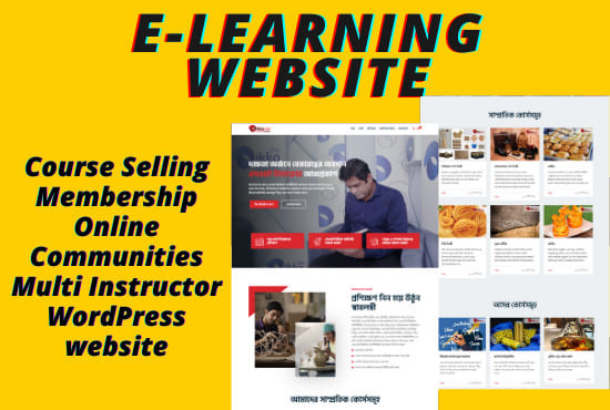 I will create elearning or membership website with learndash