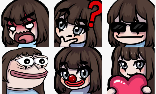 I will create emotes and panels for twitch and discord