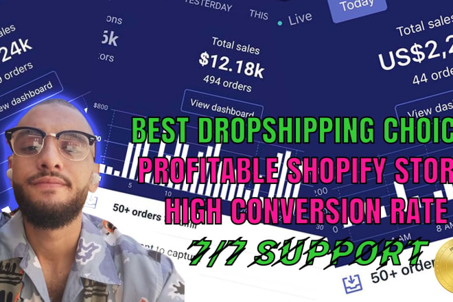 I will create for you a dropshipping store on shopify
