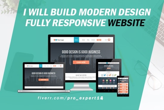 I will create modern website design and website development