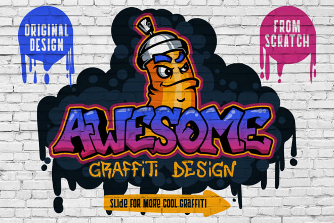 I will create original graffiti style for your logo or your word