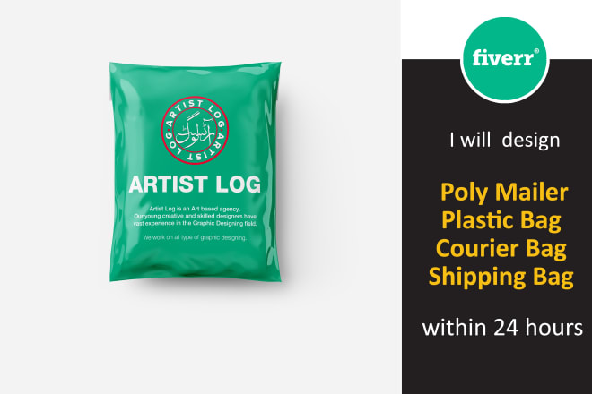 I will create poly mailer package design