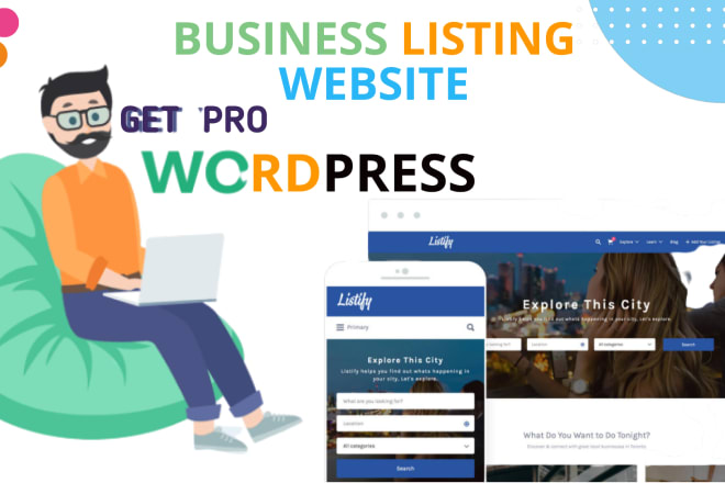 I will create professional business directory website
