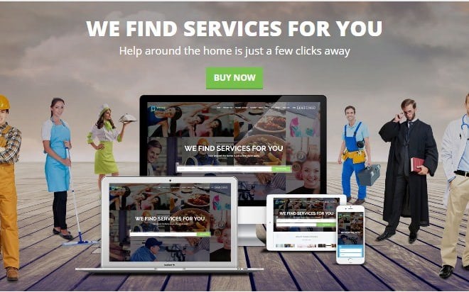 I will create service finder b2b business directory listing website