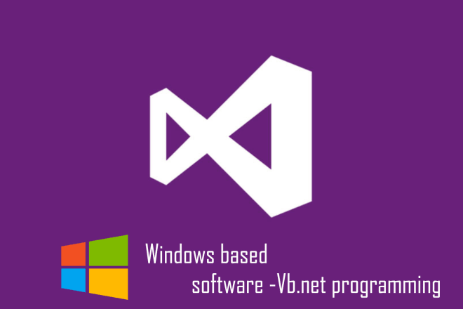 I will create windows based software for you using vbnet