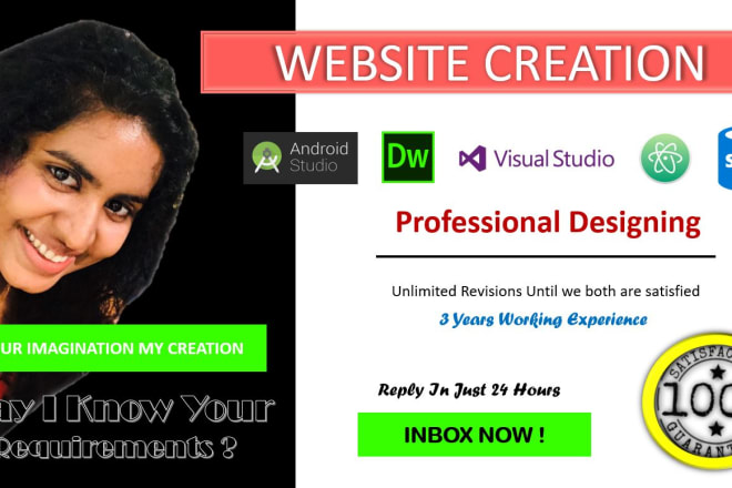 I will create your website for a reasonable price