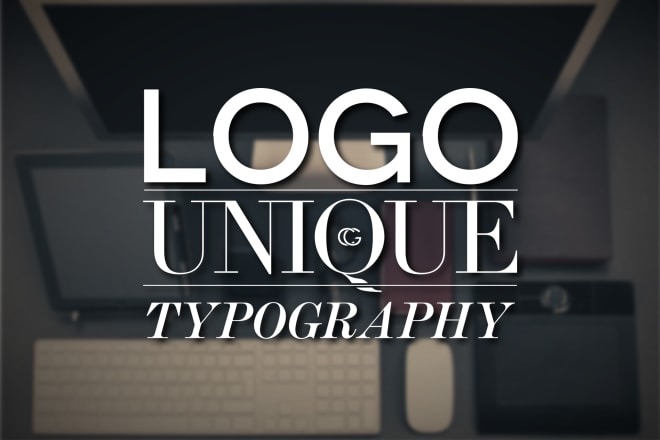 I will design a clean, modern and minimalist typography logo design