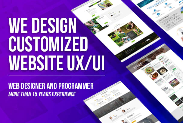 I will design a customized website ux and ui