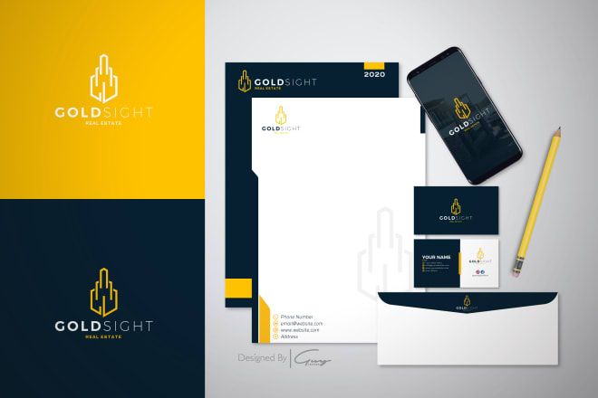I will design a modern logo and branding package