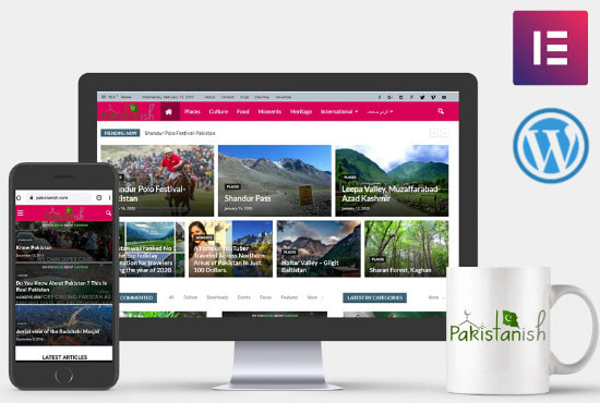 I will design a wordpress website using elementor for bloggers and freelancers