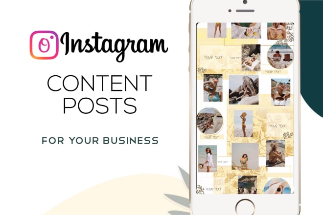 I will design amazing instagram content post for your business