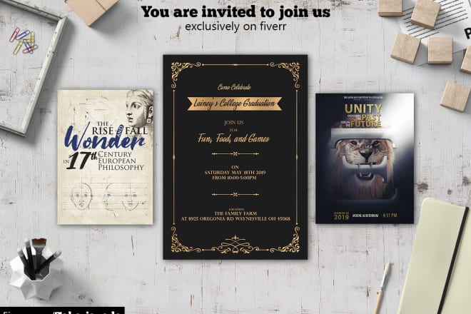 I will design an elegant event flyer