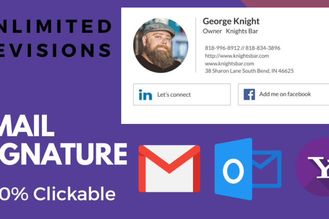 I will design animated email signature for your email