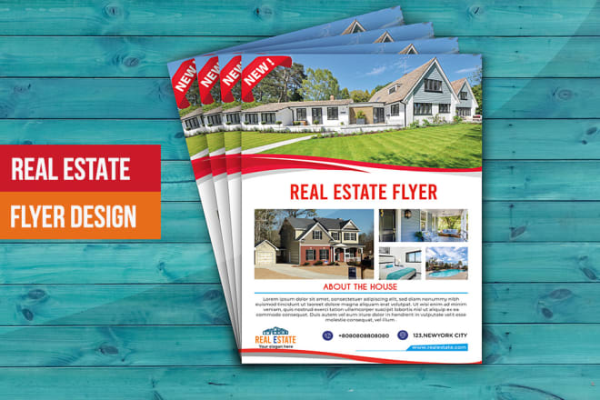 I will design beautiful real estate flyer and postcard for you