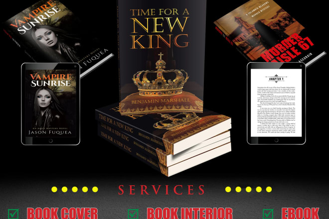 I will design book cover, book interior, and ebook conversion