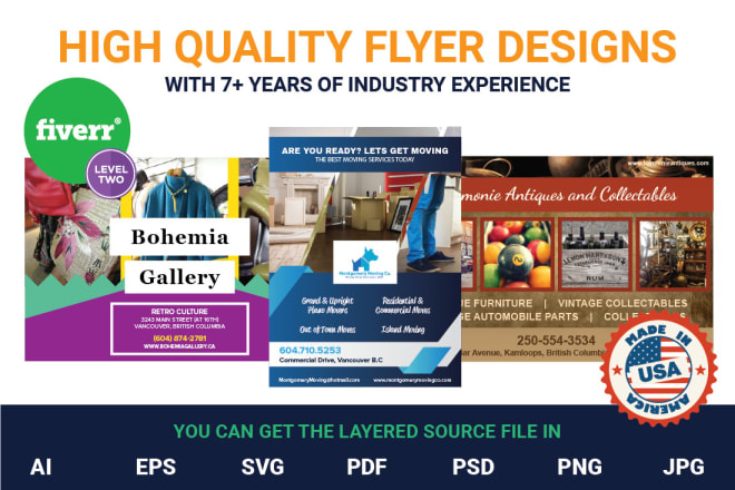 I will design business flyers, professional ads, leaflet, postcard
