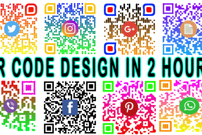 I will design colorful custom qr code with your logo in 2 hours