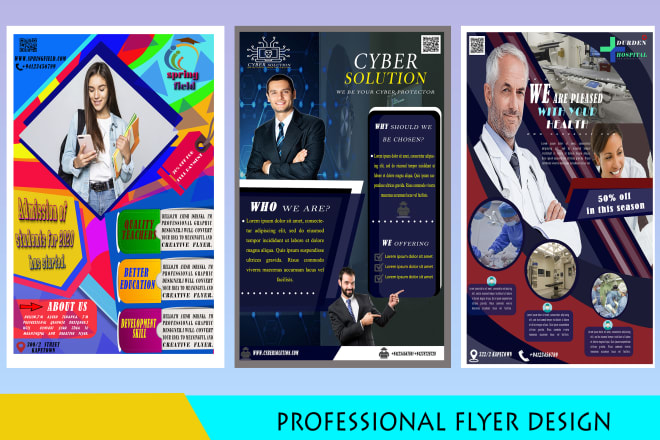 I will design commercial use professional flyer