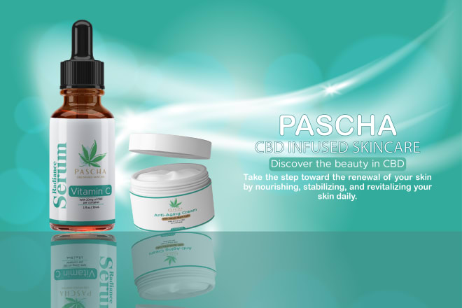 I will design cosmetics, skincare, cbd product labels and packaging