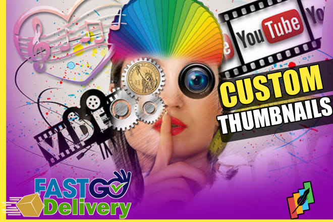 I will design custom youtube thumbnail bundles in 3 hours