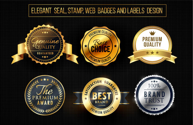 I will design elegant any type seal,web badge,stamp or logo for you